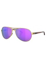 oakley FEEDBACK SATIN GOLD PRIZM VIOLET POLARIZED SUNGLASSES