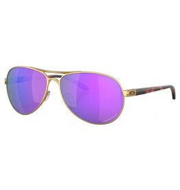 oakley FEEDBACK SATIN GOLD PRIZM VIOLET POLARIZED SUNGLASSES