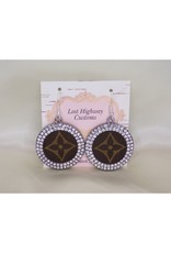 Lost Highway Customs Louis Vuitton Upcycled Earrings
