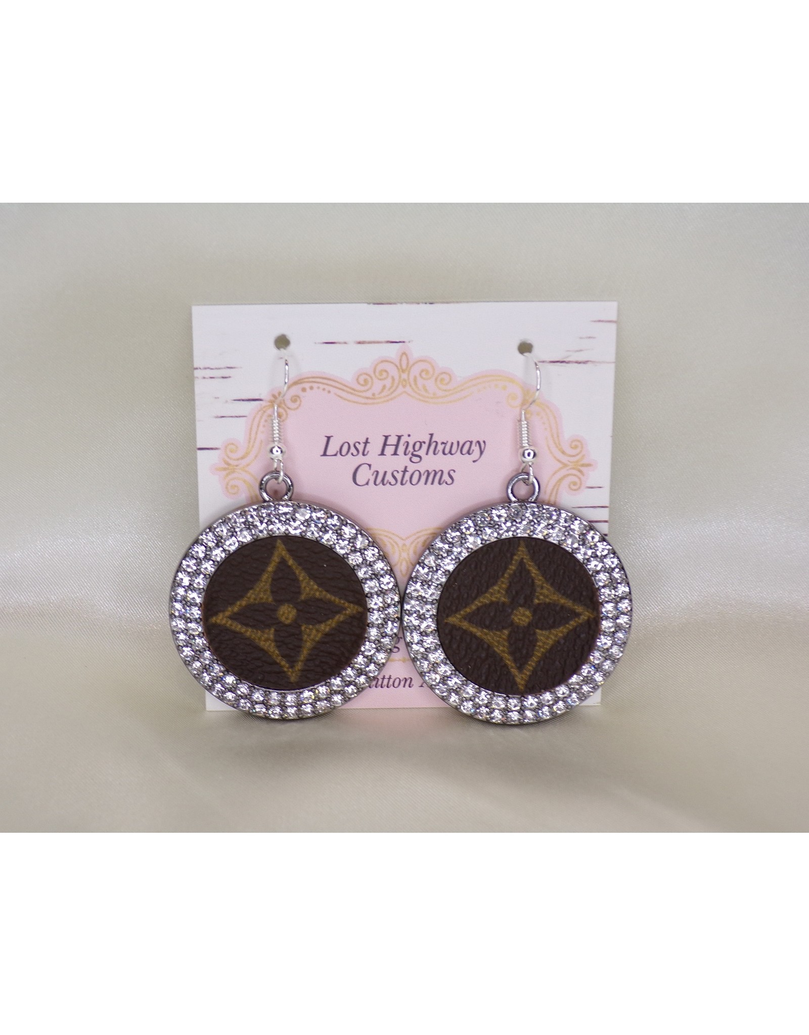 Lost Highway Customs Louis Vuitton Upcycled Earrings