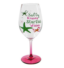 Wine Glass Salty Kisses