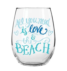 Wine- Love & Beach Stemless