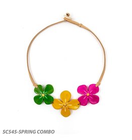 Hibiscus Spring Combo Necklace