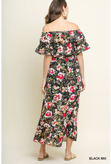 Umgee USA Floral Maxi Off Shoulder Dress
