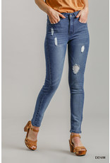 Umgee USA Distressed Indigo Blue Jeans