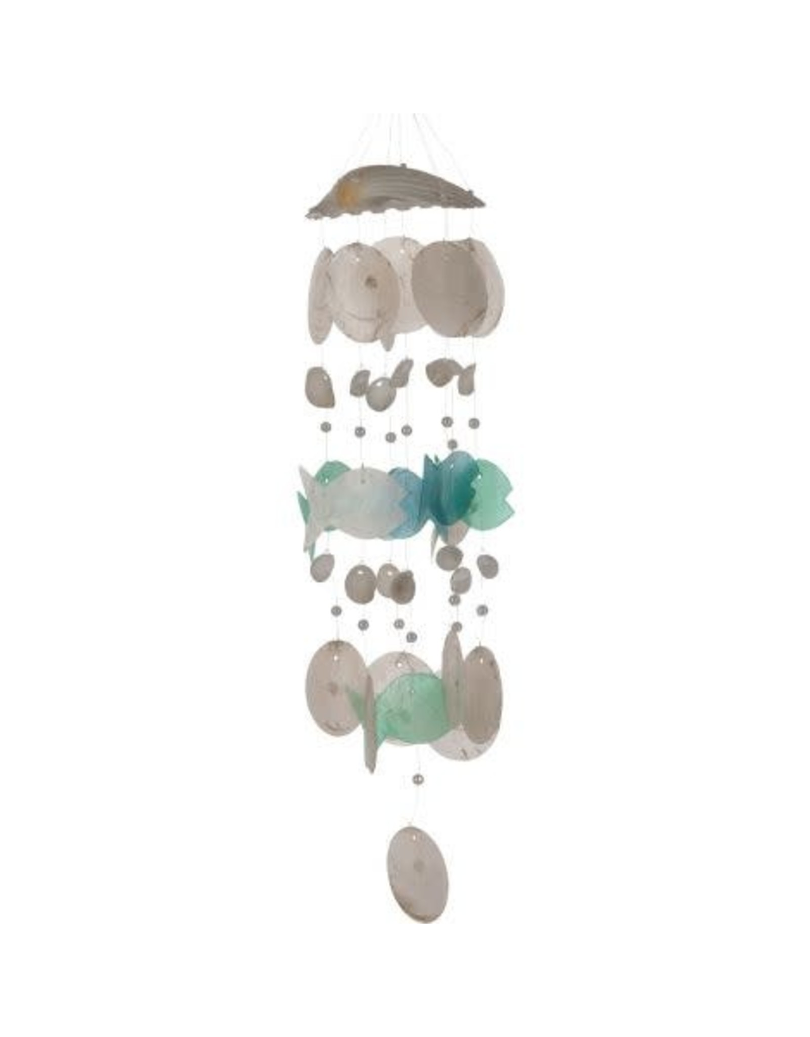 Capiz Shell Scallop & Fish Wind Chime