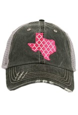 Katydid Hat- Embroidered Moroccan Texas Hot Pink