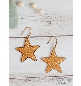 Sparkle in the Sky Champagne Stars Earrings