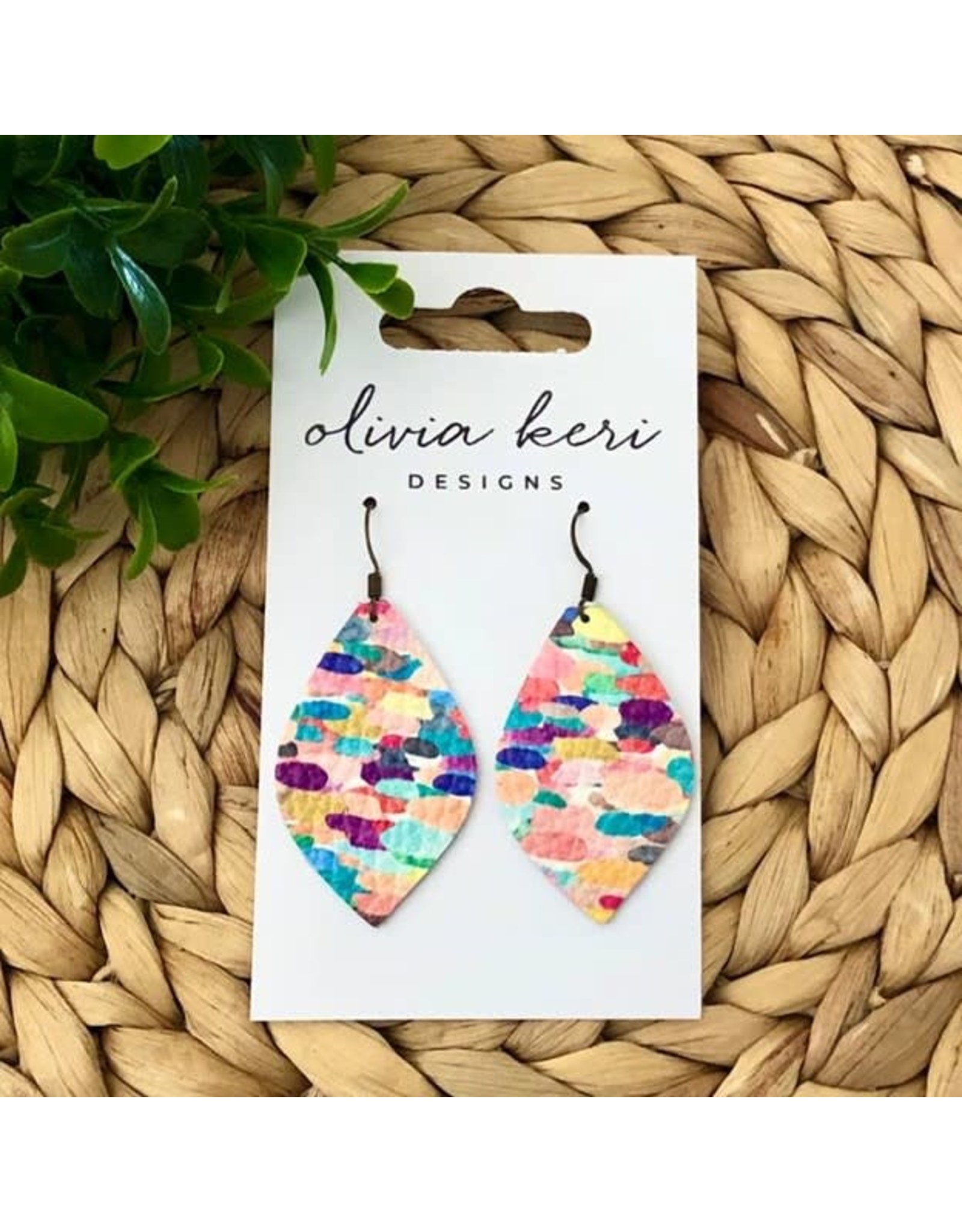Olivia Rainbow Confetti Earrings