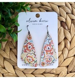 Zoe Sketched Spring Floral Earrings