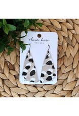 Zoe Neutral Leopard Earrings