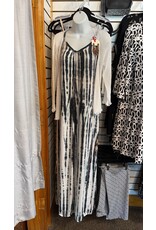 Bali Long Dress Tye Dye Taupe O/S