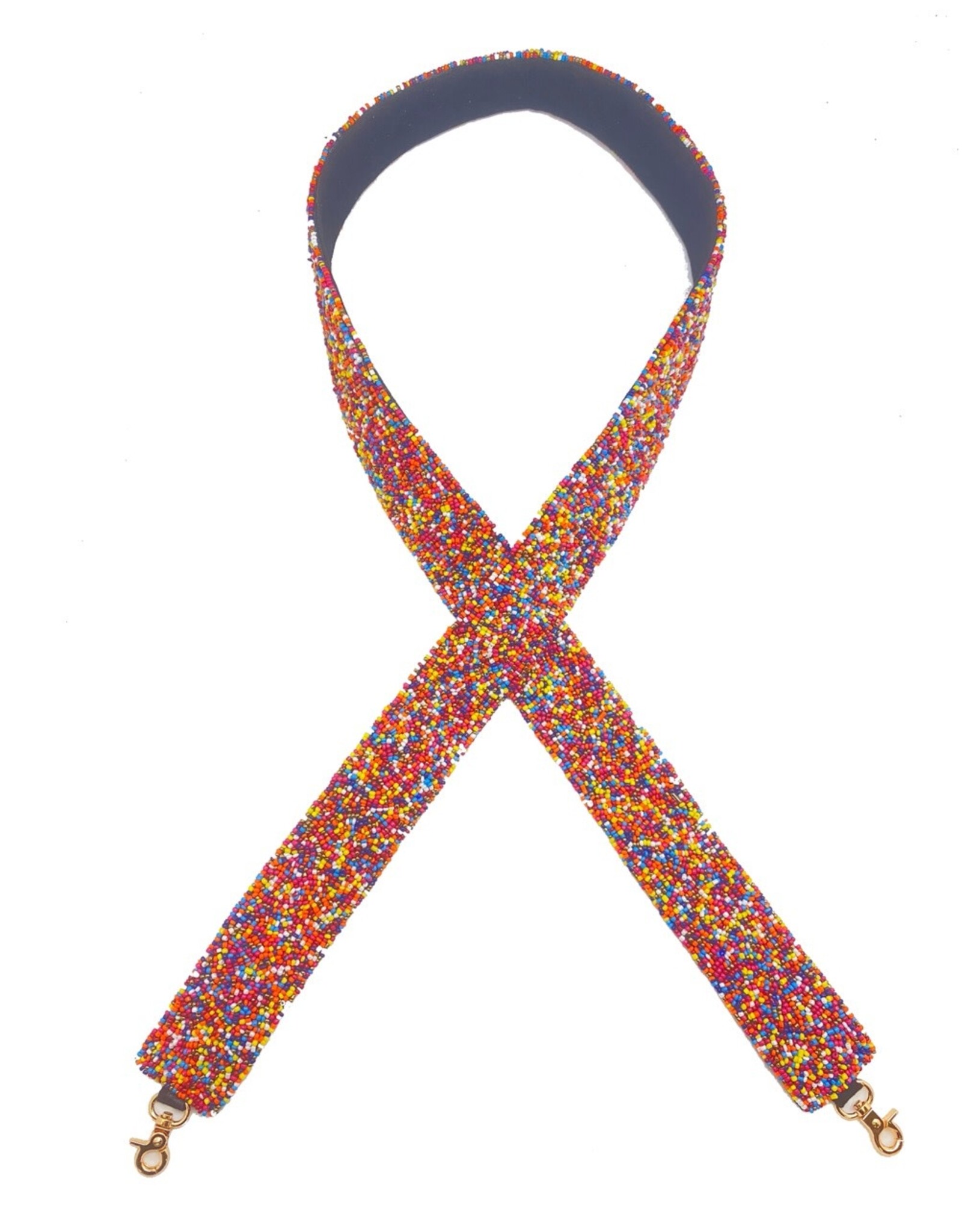 Beaded Multi Colored Guitar Strap