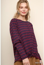 Umgee USA Cozy Puff Sleeved Top