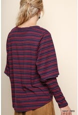 Umgee USA Cozy Puff Sleeved Top