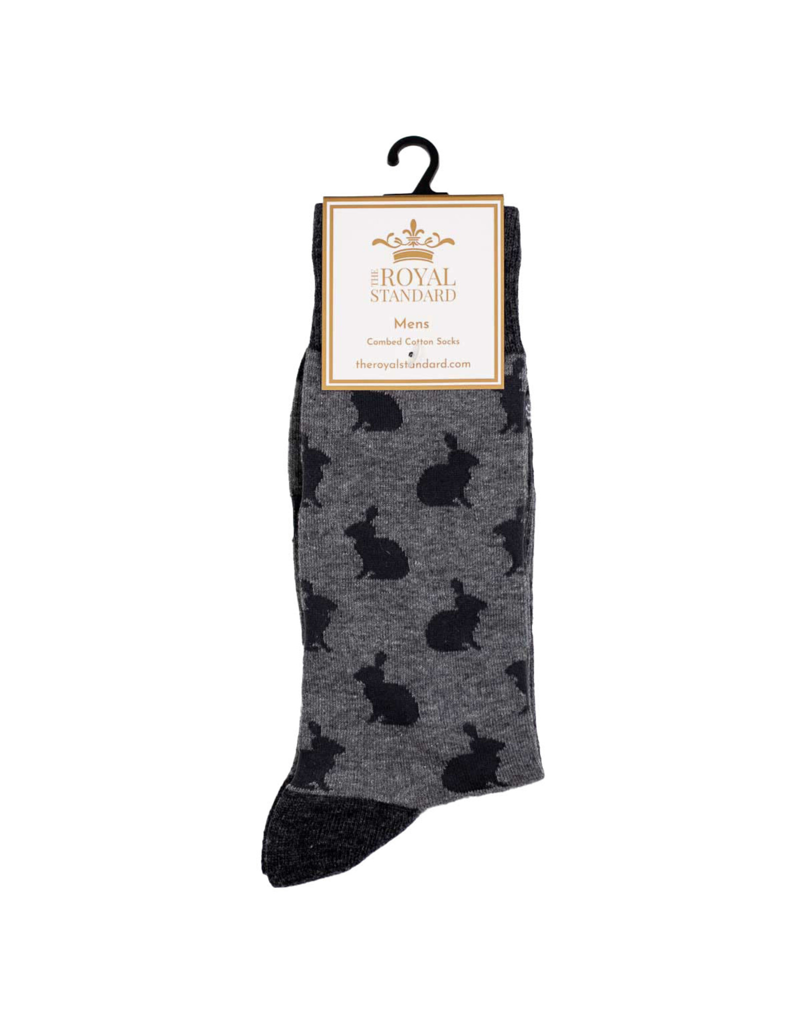 Men's Gray Ashford Bunny Socks