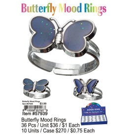 Butterfly mood rings