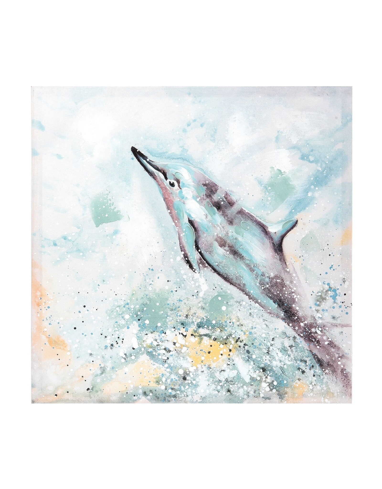 Wall Art - Dolphin Leaping 20x20