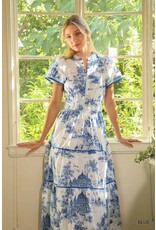 Toile Landscape Tier Dress