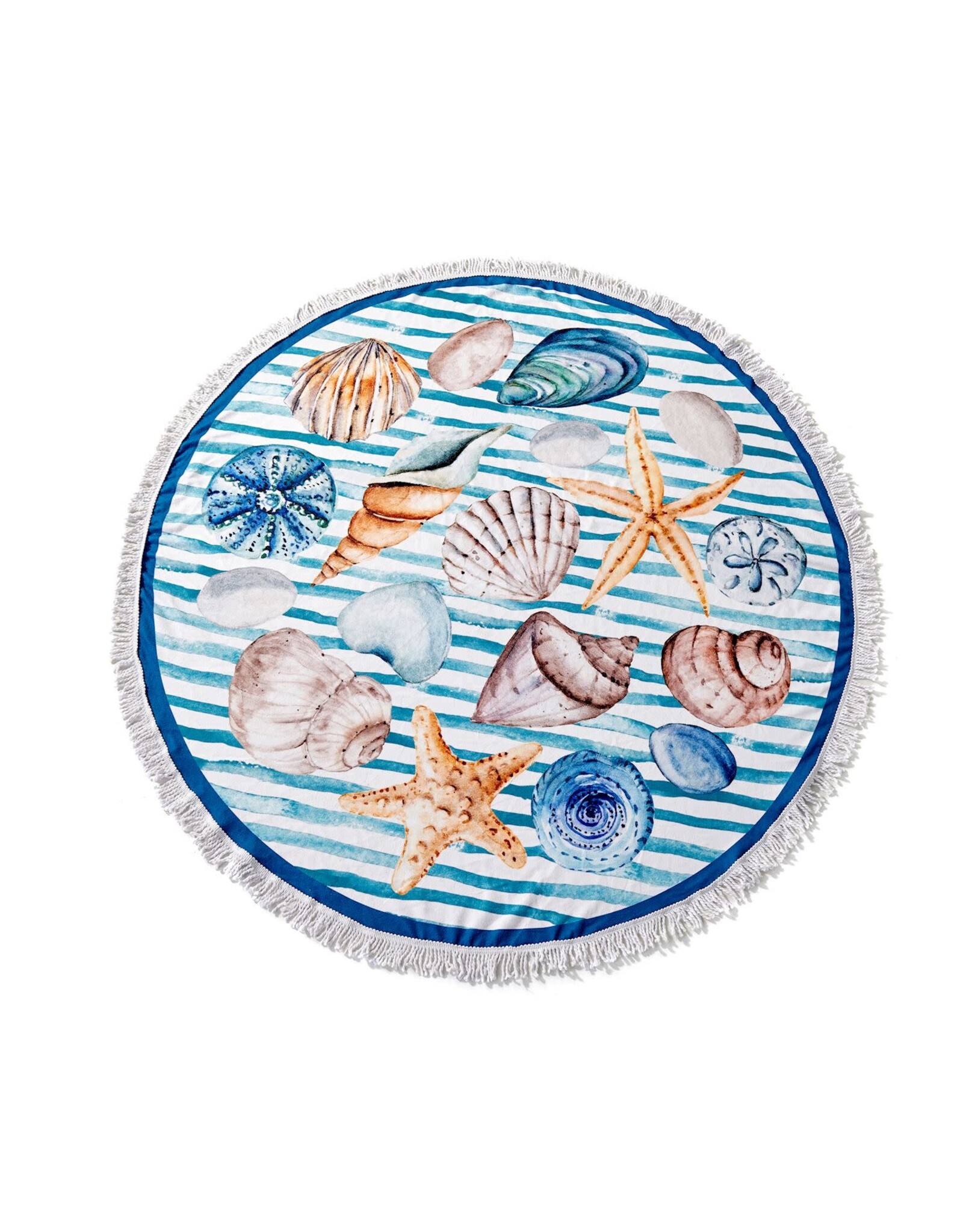 Round Beach Towel Shells