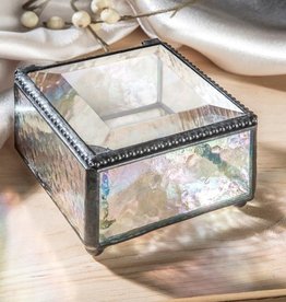 J Devlin Iridescent Glass Jewelry Box