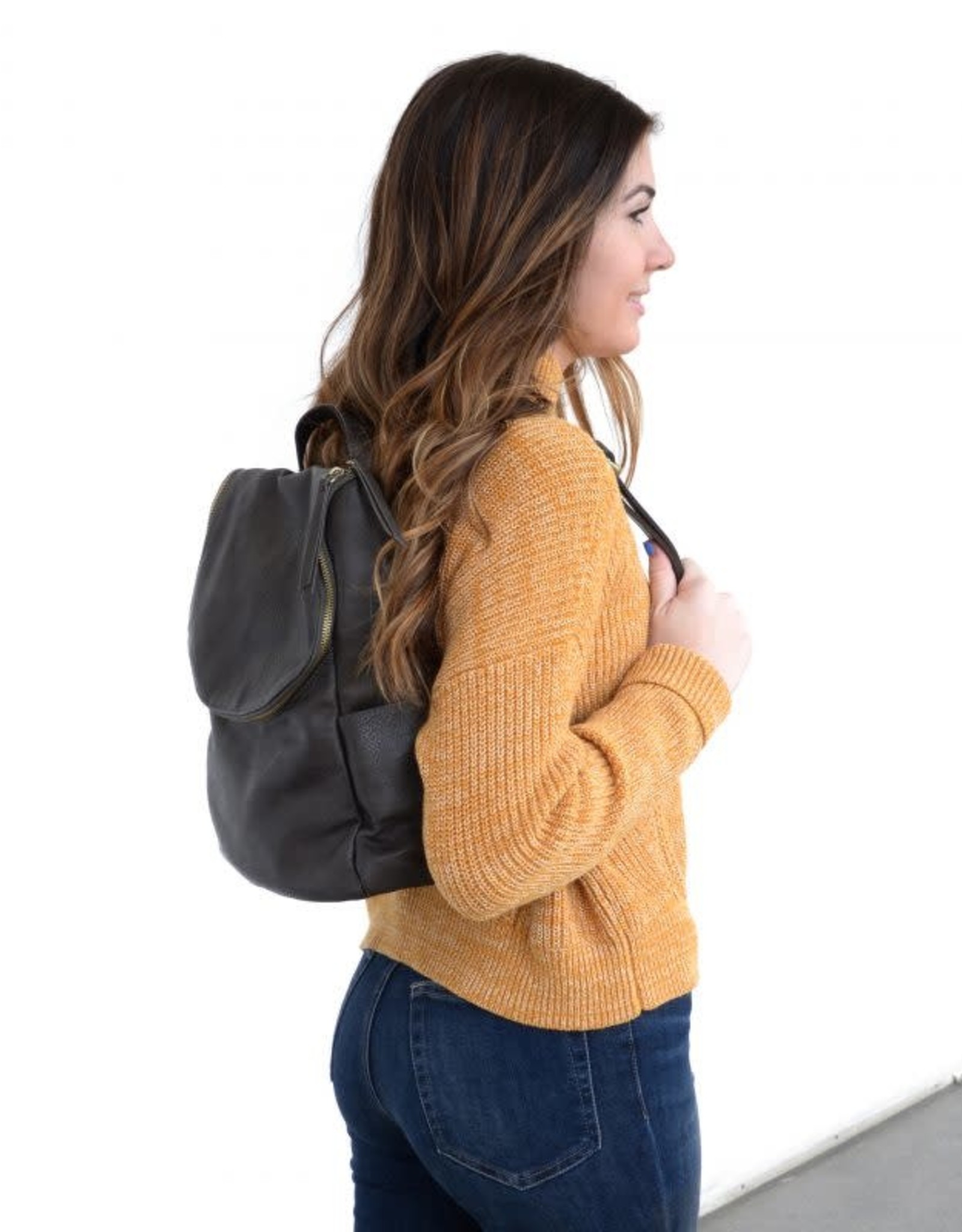 women's backpack with side pockets