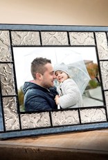 J Devlin Blue Stained Glass Picture Frame 5x7"