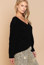 POL Clothing Cozy Cotton Chenille Pullover