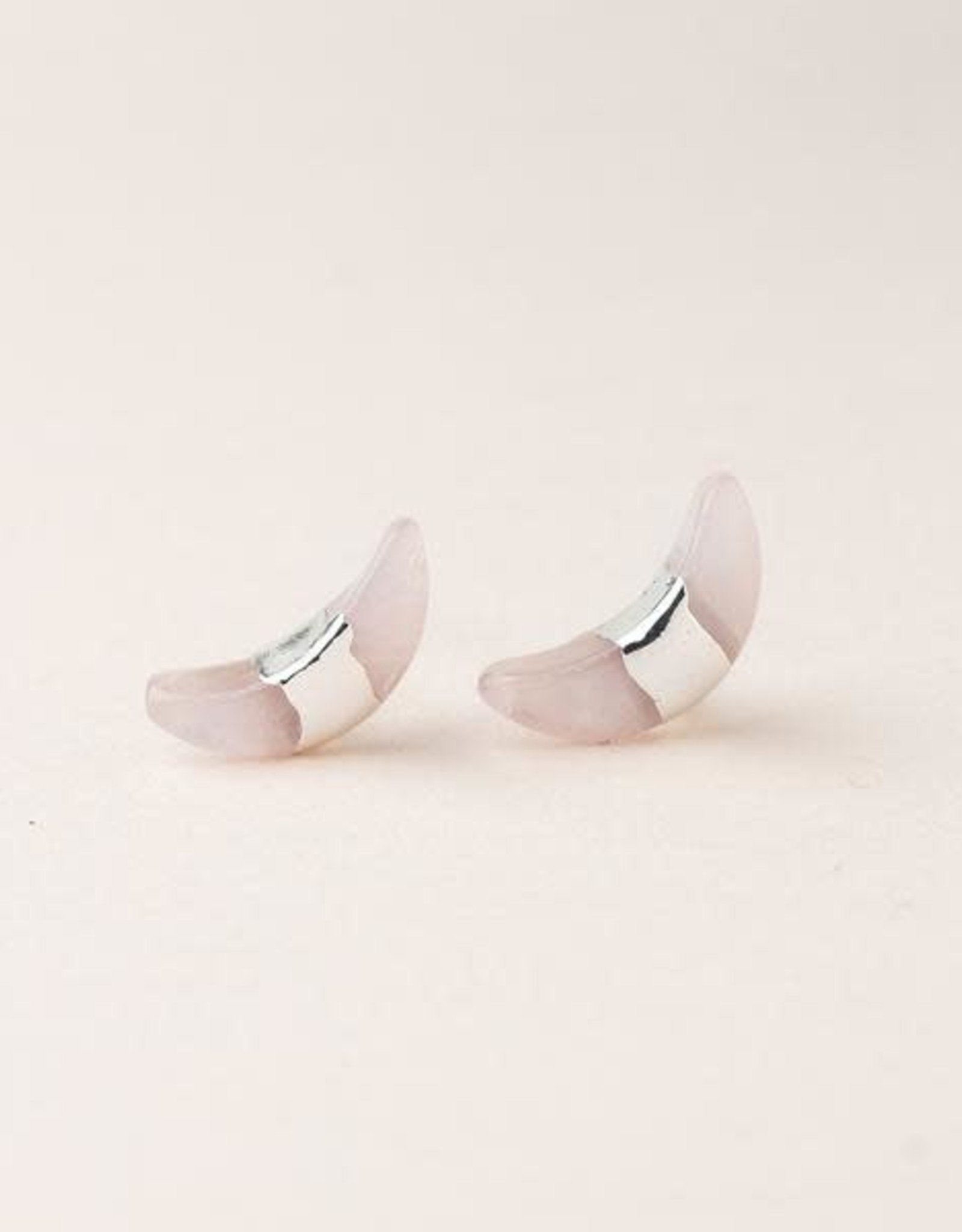 Scout Crescent Moon Studs