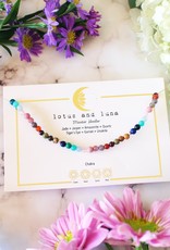 Lotus and Luna Chakra Healing Necklace/Wrap Bracelet