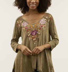 Caite Floral Embroidered Celia Top