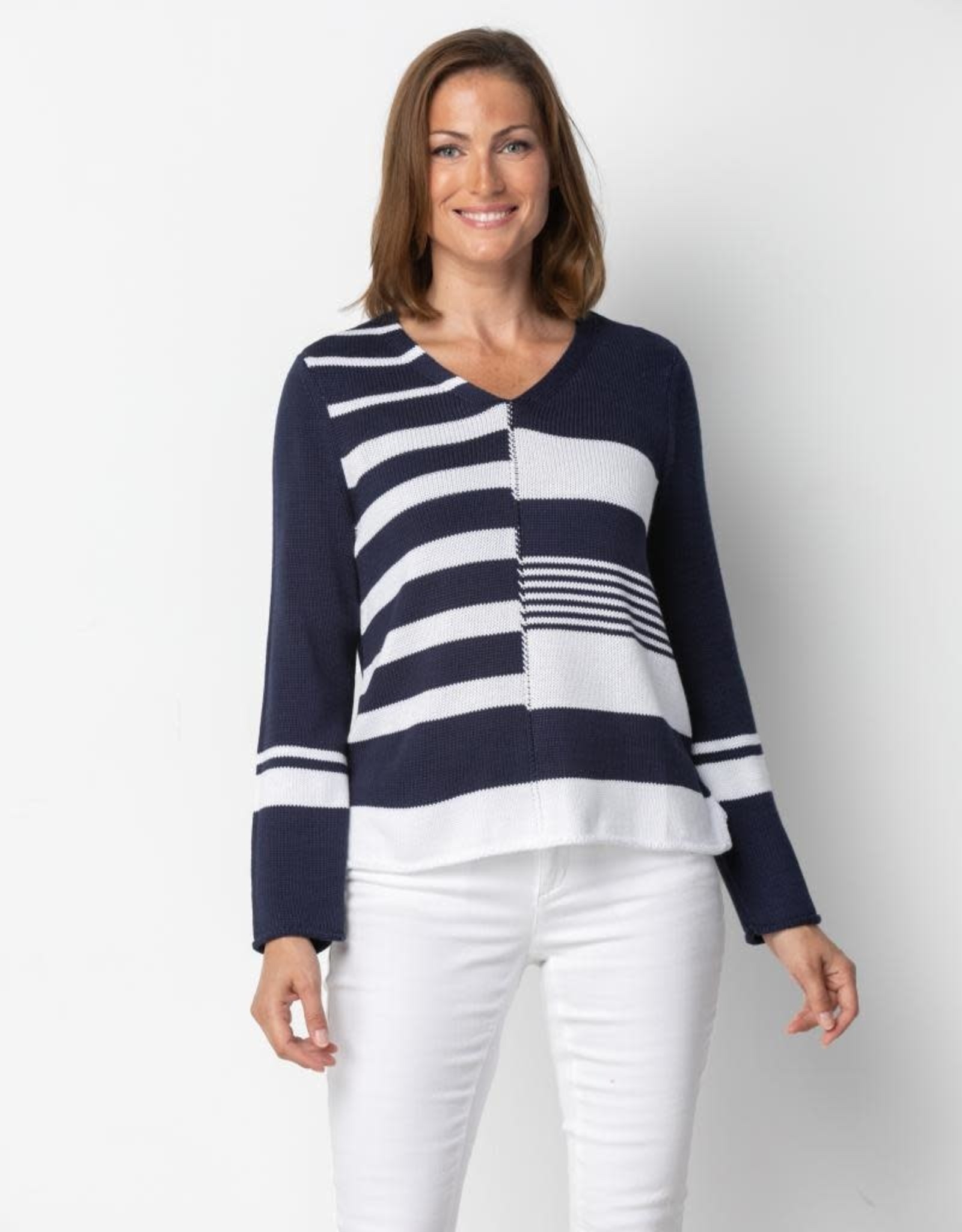 Habitat Lakeside Knitted and Striped Pullover