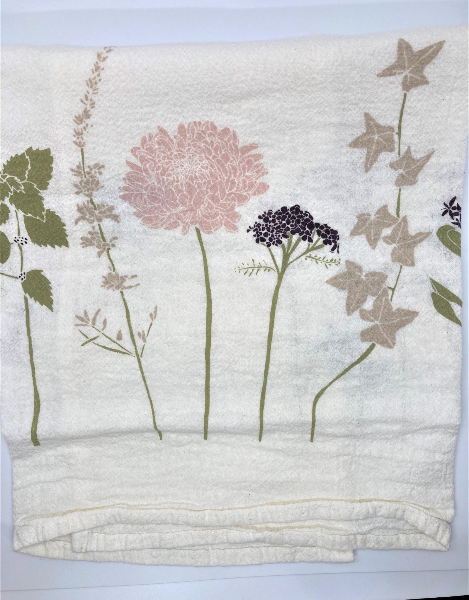 June and December Language Of Flowers Flour Sac Towel