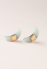 Scout Crescent Moon Studs