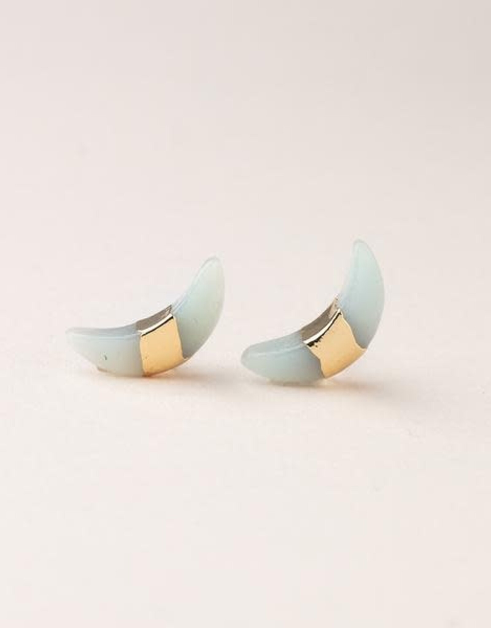Scout Crescent Moon Studs