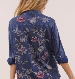 Caite Embroidered  Junia Top
