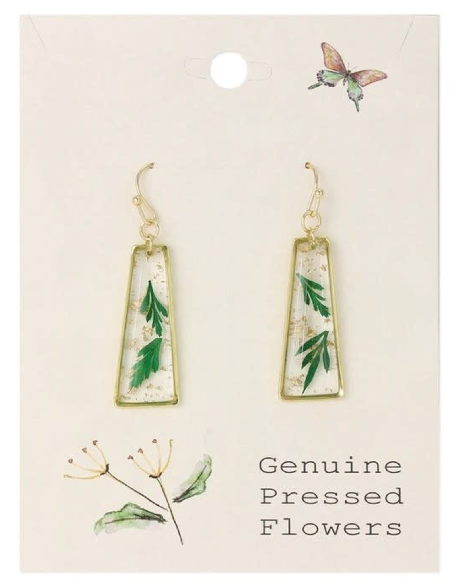 ZAD Cottage Floral Dried Flower Earrings