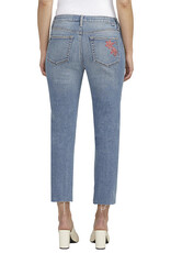JAG Embroidered Ruby Straight Leg Crop Jean