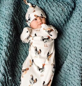 Milkbarn Newborn Gown/Hat Set