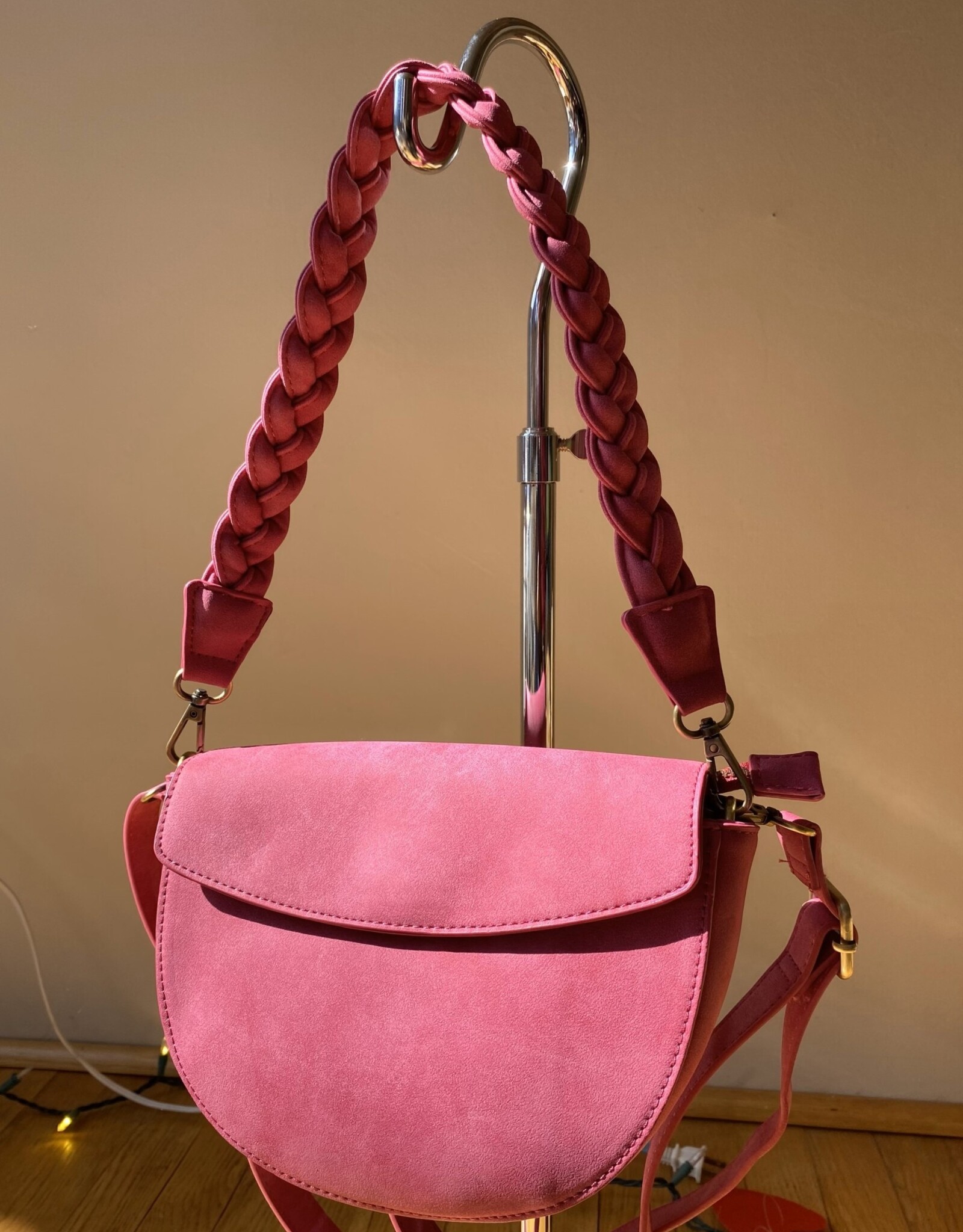 Joy Susan Accessories Luna Crescent Crossbody Handbag