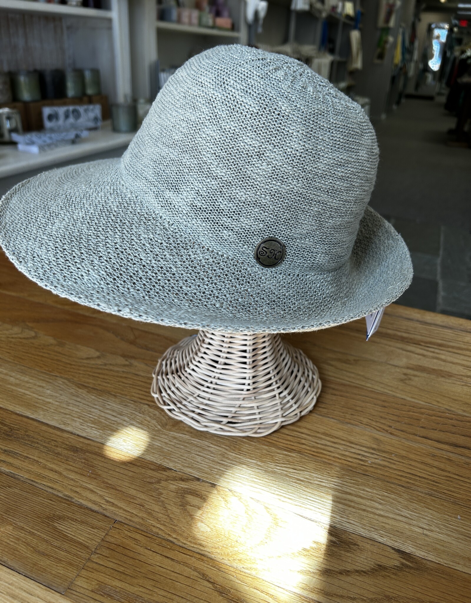 Turned Brim Cotton Sun Hat