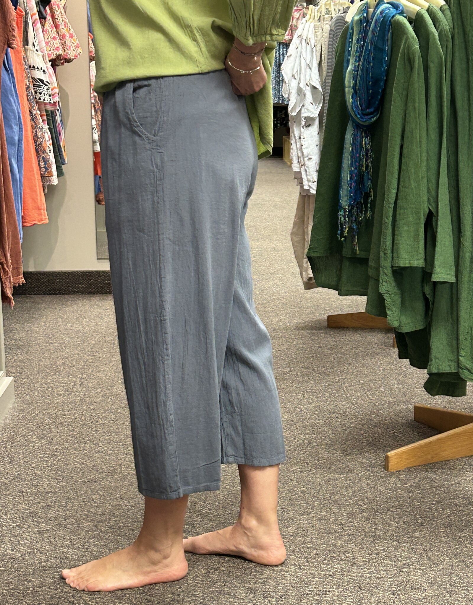 Maya Jones Clothing Relaxed Ankle Wide Leg Pant