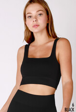 Nikibiki Ribbed Square Neck Crop Top