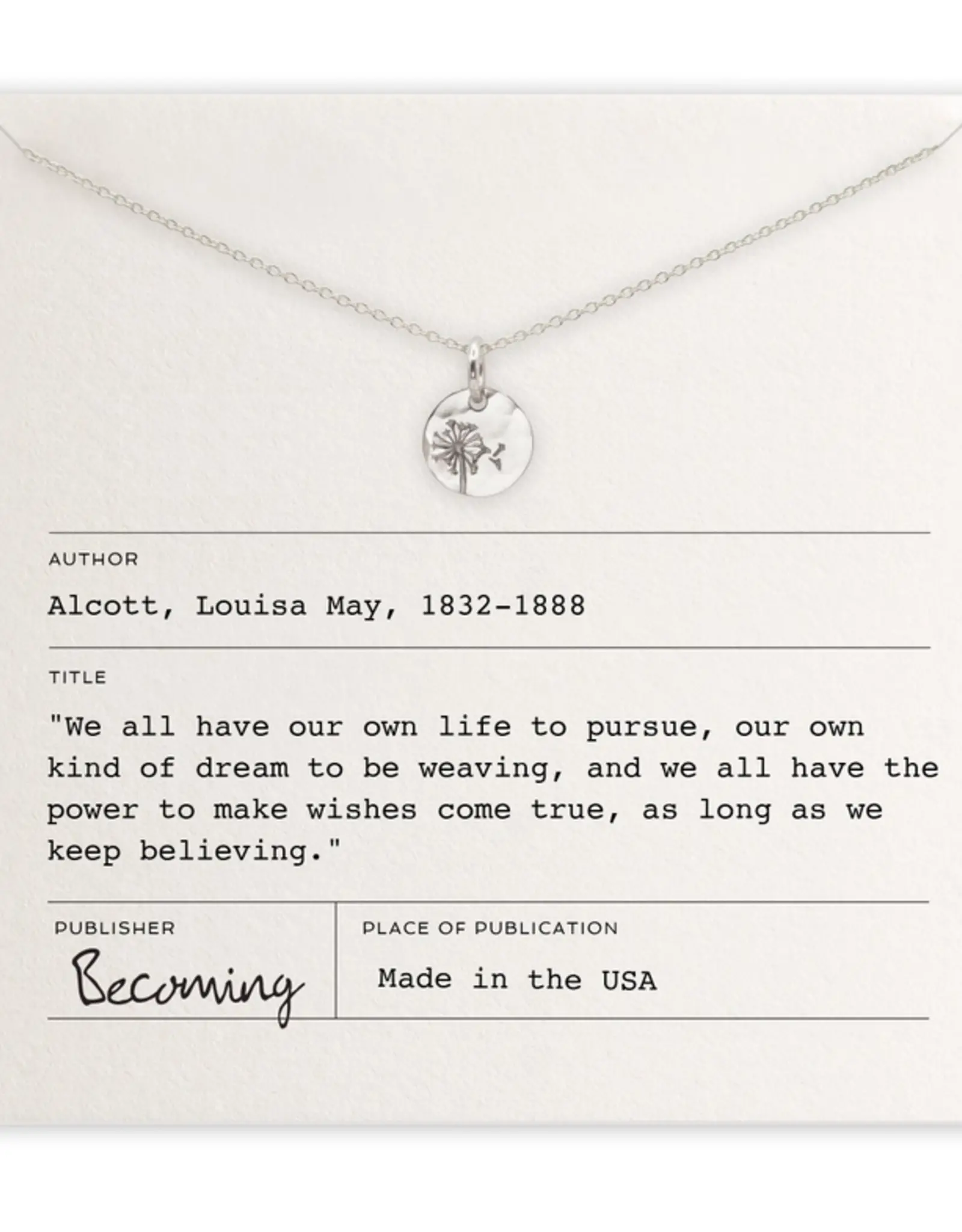 Becoming Jewelry Dandelion Wishes Necklace