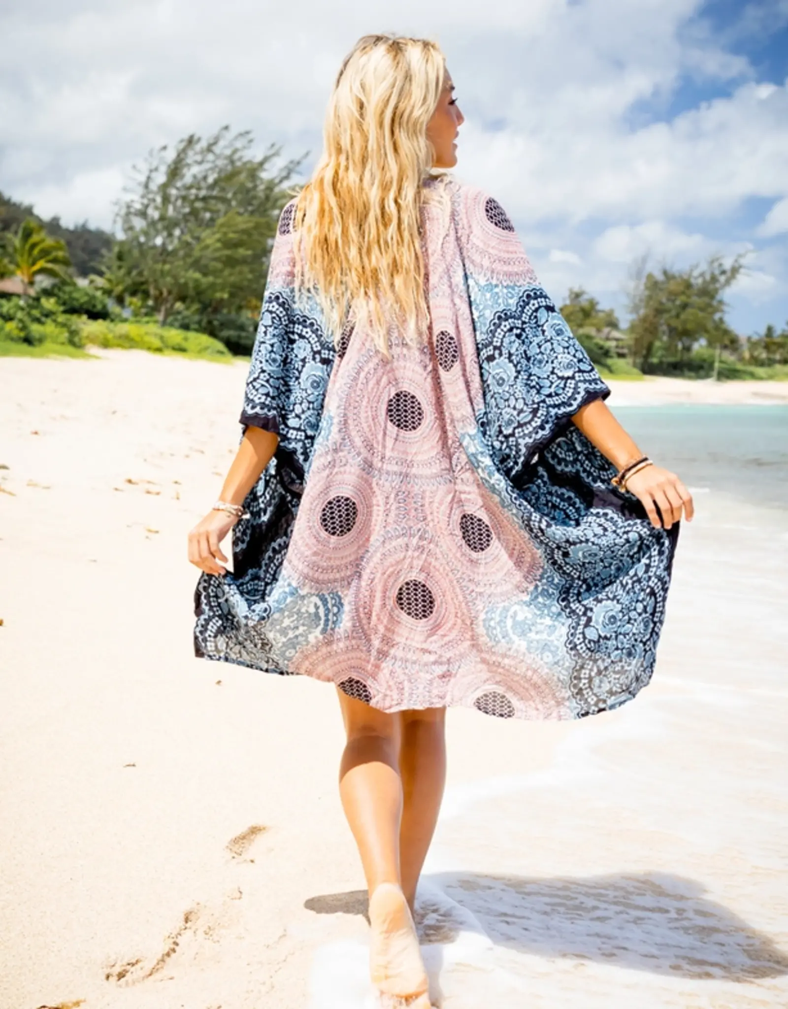 Lotus and Luna Boho Beach Kimono