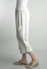 Tempo Paris Linen Crop Pant