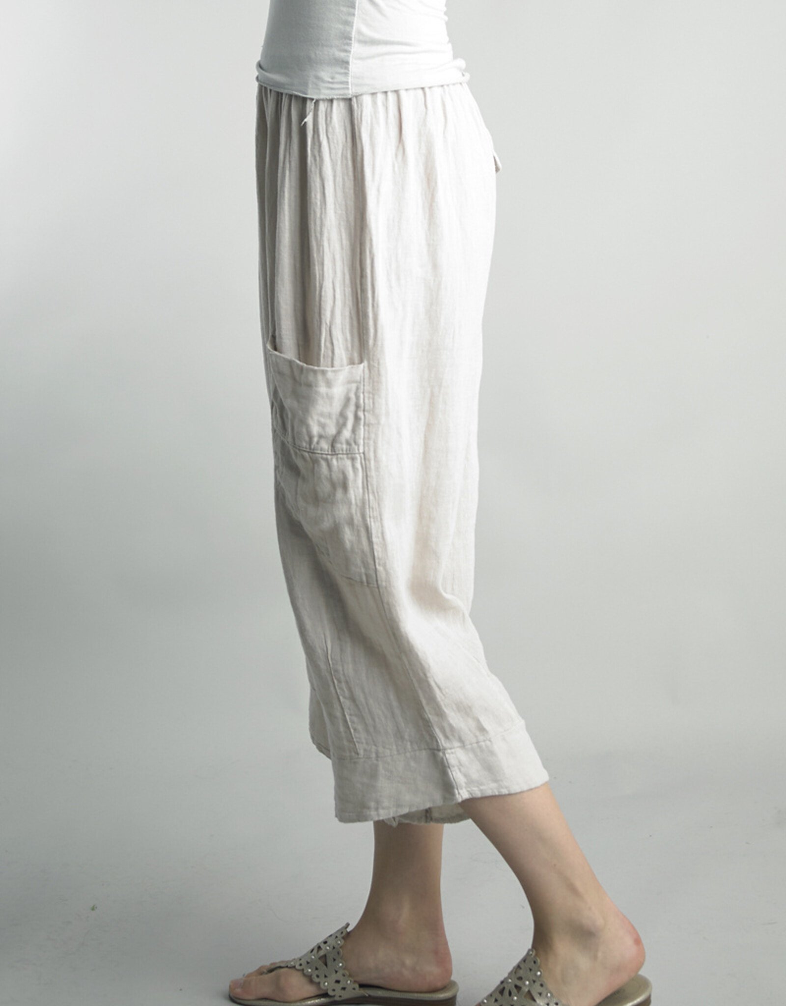 Tempo Paris Linen Crop Pant