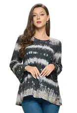 Yak & Yeti Boho Tie Dye Lace Top