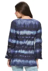 Yak & Yeti Boho Tie Dye Lace Top