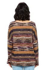 Yak & Yeti Playful Striped Boxy  Top